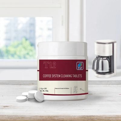 Aufbewahrte Espresso-Reinigungsmaschinen Tabletten Festkörper Alkalire Reiniger Schnelle Auflösung