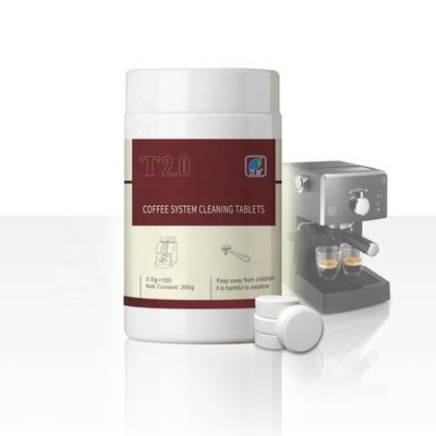 Automatische Kaffeemaschine in Flaschen mit weißem Reinigungstabletten erschwinglich und effektiv